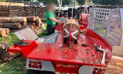 Forstbetrieb Gimbel - Brennholz spalten